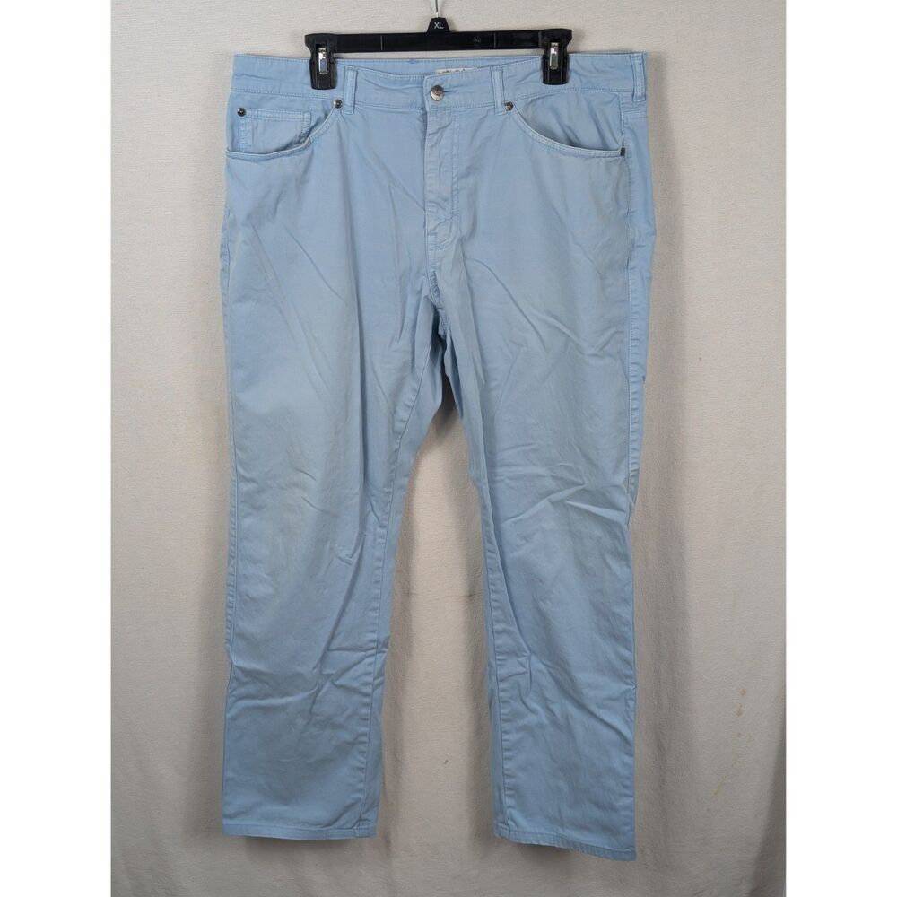 Peter Millar Sateen Stretch Five Pocket Pants Light Blue Men's Size 36x30